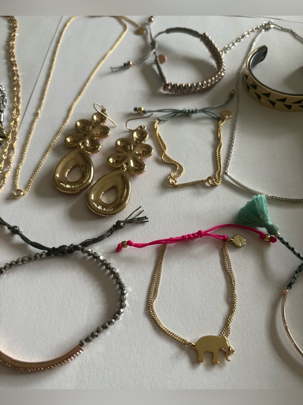 Stella and Dot multicolor Drop Earrings - necklaces and bracelet lot of 13 - Picture 14 of 16